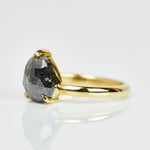 Salt and pepper engagement ring