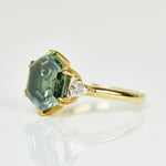 Coloured gemstone engagement rings