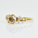 Coloured gemstone engagement rings