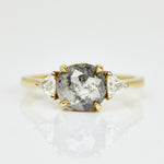 ​Salt and pepper engagement ring
