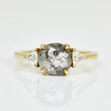 ​Salt and pepper engagement ring