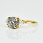 ​Salt and pepper engagement ring