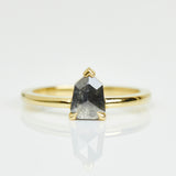 Salt and pepper engagement ring