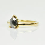 Salt and pepper engagement ring
