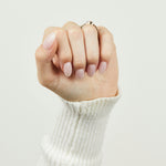 18ct yellow gold salt and pepper hexagon diamond engagement pavé ring