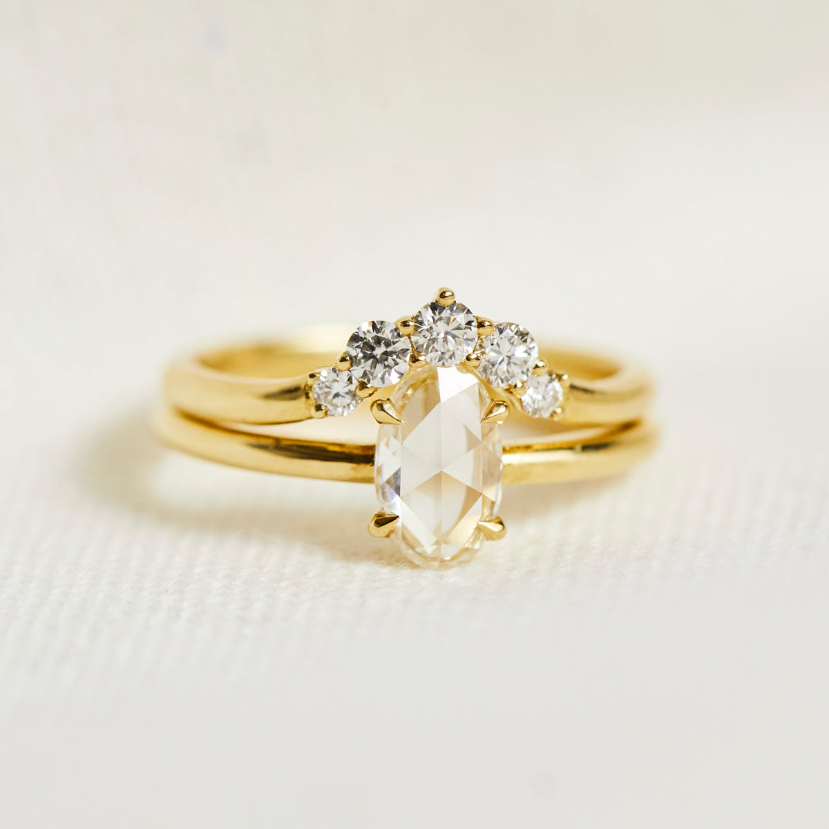 18ct yellow gold diamond wedding ring women