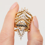 18ct yellow gold diamond wedding ring women