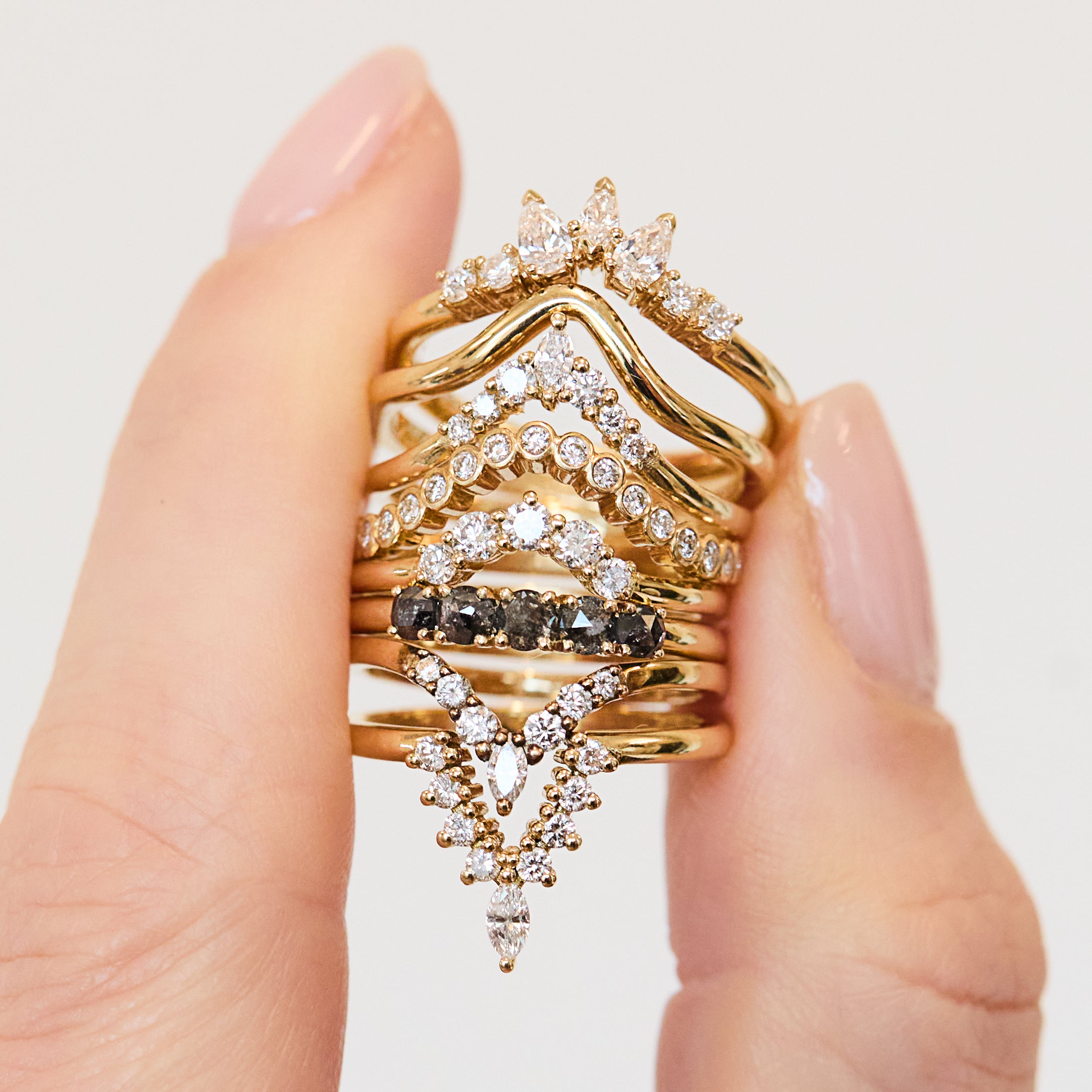 18ct yellow gold diamond wedding ring women
