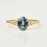 Coloured gemstone engagement rings