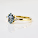 Coloured gemstone engagement rings