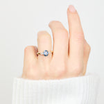 Coloured gemstone engagement rings