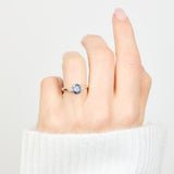 Coloured gemstone engagement rings