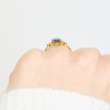 Coloured gemstone engagement rings