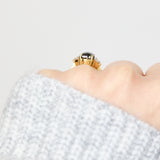 ​Salt and pepper engagement ring