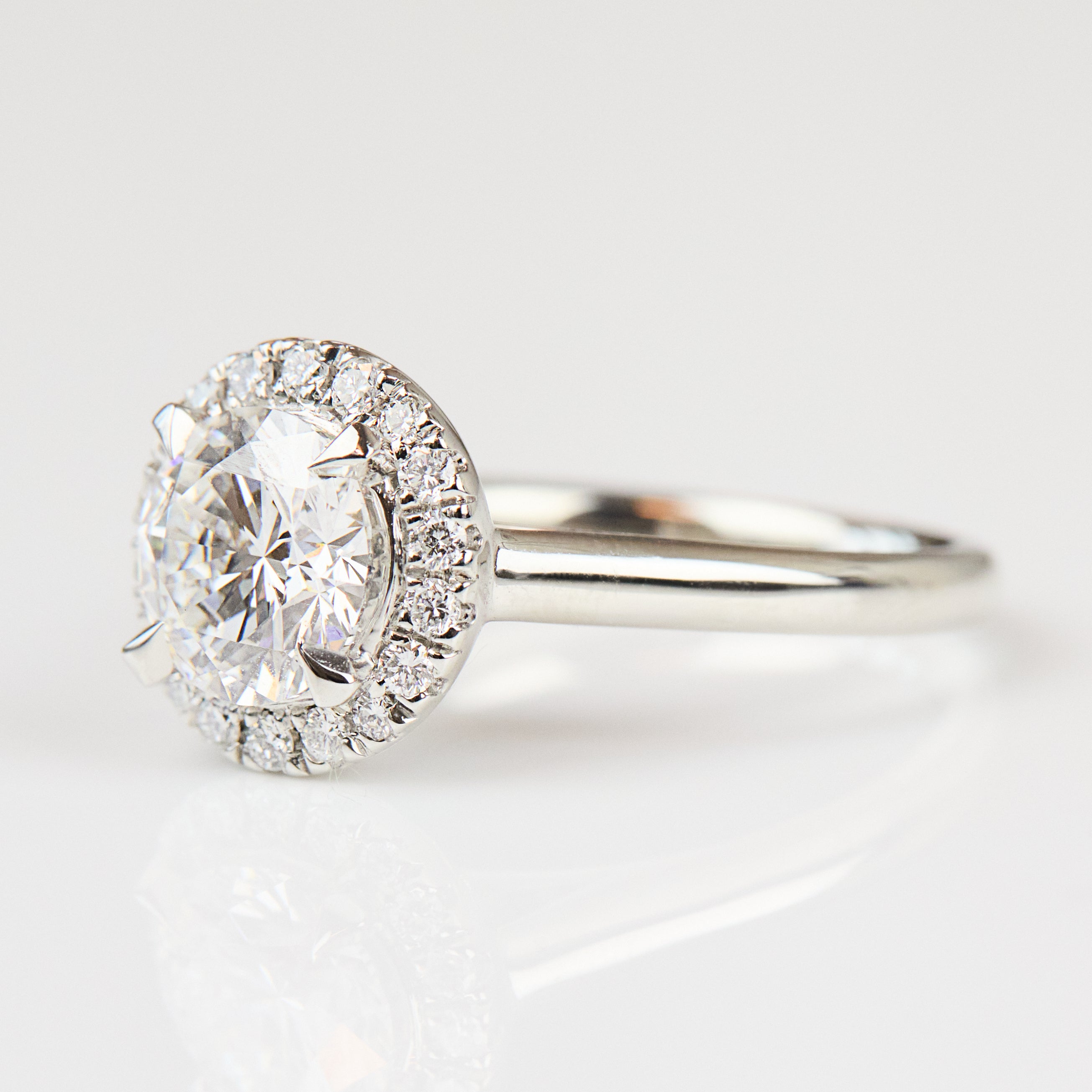 Round Brilliant Cut Lab-Grown Diamond Engagement Ring