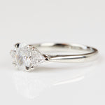 Oval Lab-Grown Engagement Ring Trilogy