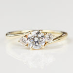 Round Brilliant Cut Lab-Grown Diamond Engagement Ring, One Of A Kind