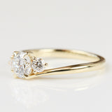Round Brilliant Cut Lab-Grown Diamond Engagement Ring, One Of A Kind