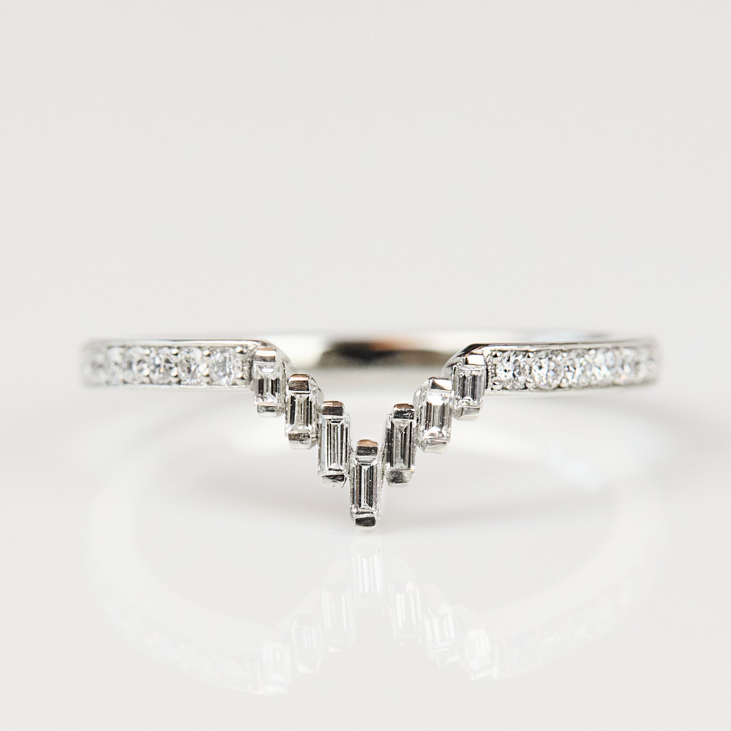 Platinum diamond wedding ring women