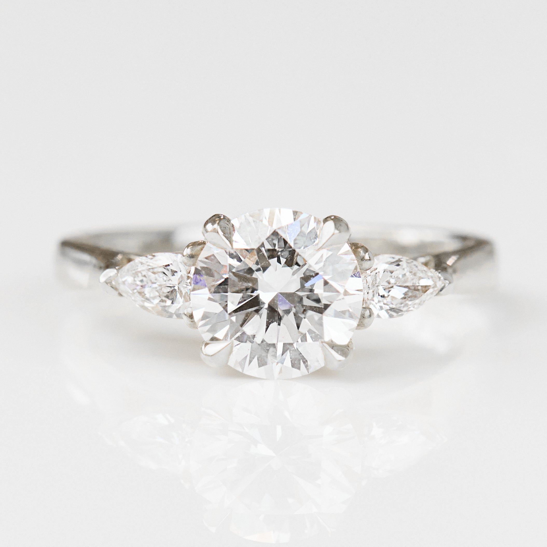 Round Brilliant Cut Lab-Grown Diamond Engagement Ring