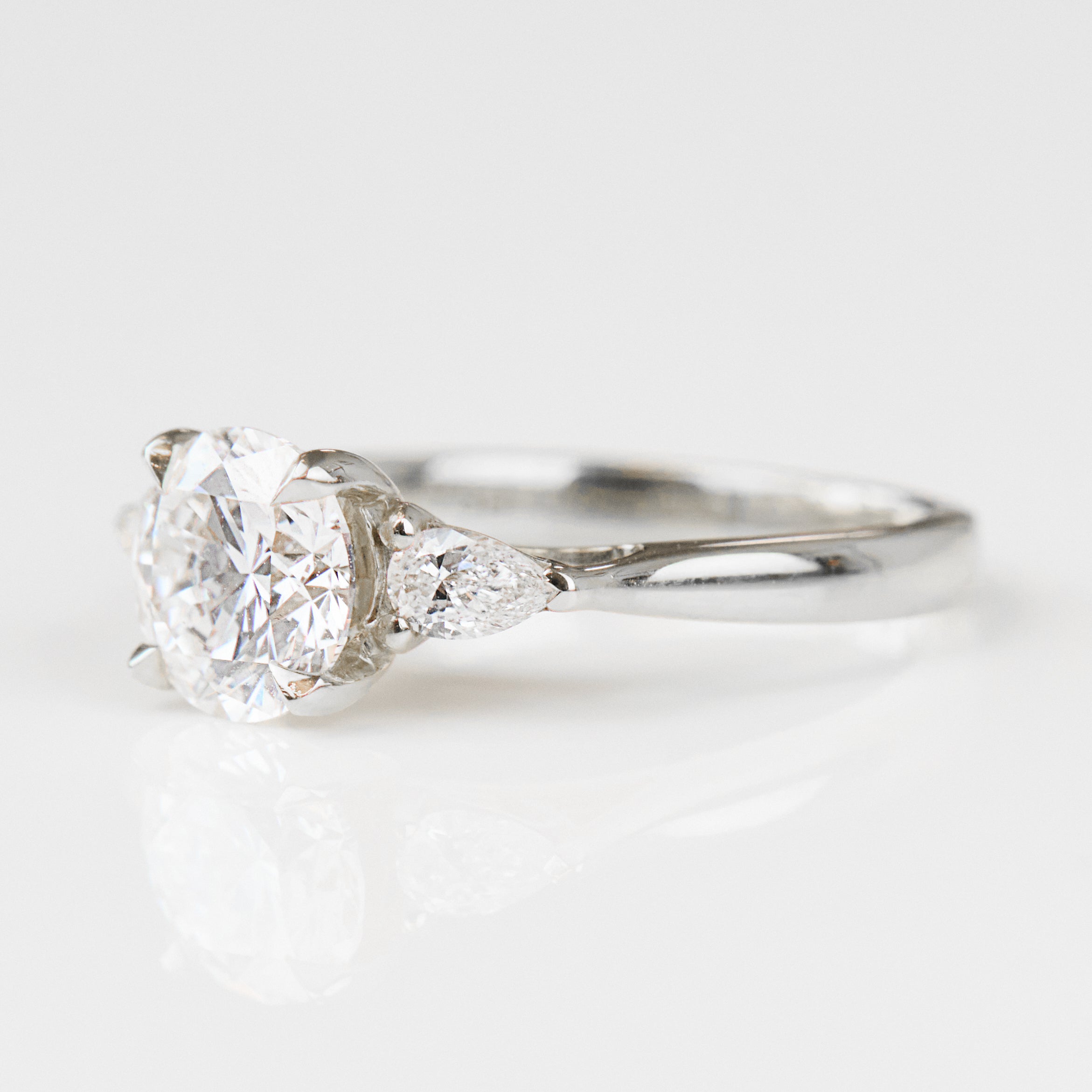 Round Brilliant Cut Lab-Grown Diamond Engagement Ring