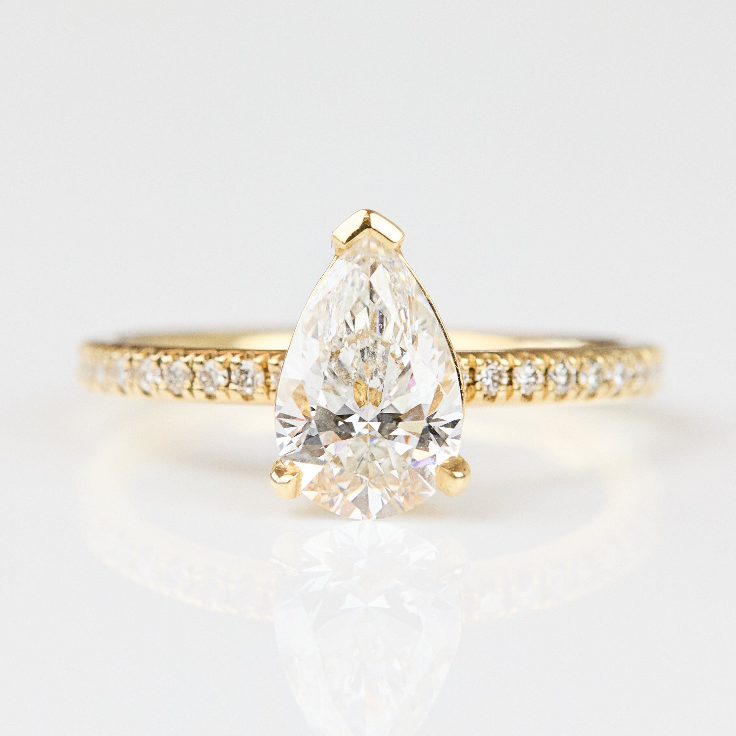 Pear Lab-Grown Diamond Engagement Ring