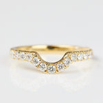 18ct yellow gold diamond wedding ring women