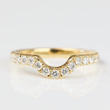 18ct yellow gold diamond wedding ring women