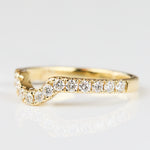 18ct yellow gold diamond wedding ring women