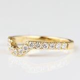 18ct yellow gold diamond wedding ring women