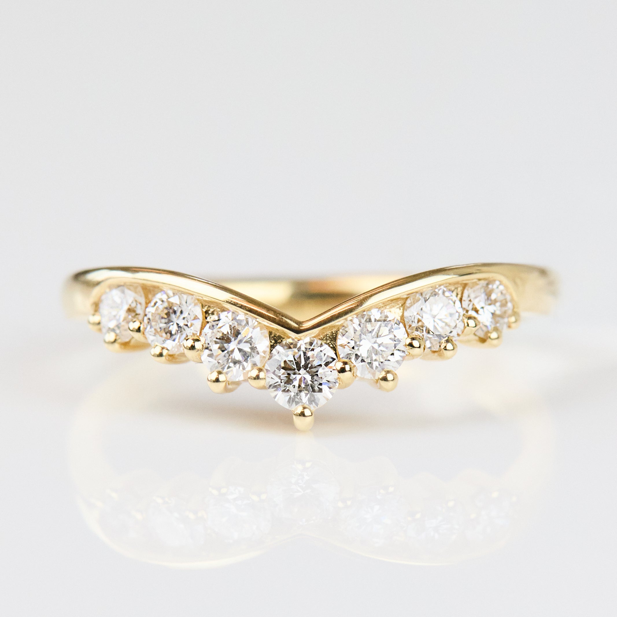 18ct yellow gold diamond wedding ring women