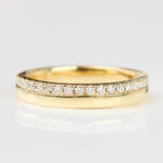 18ct yellow gold diamond wedding ring women