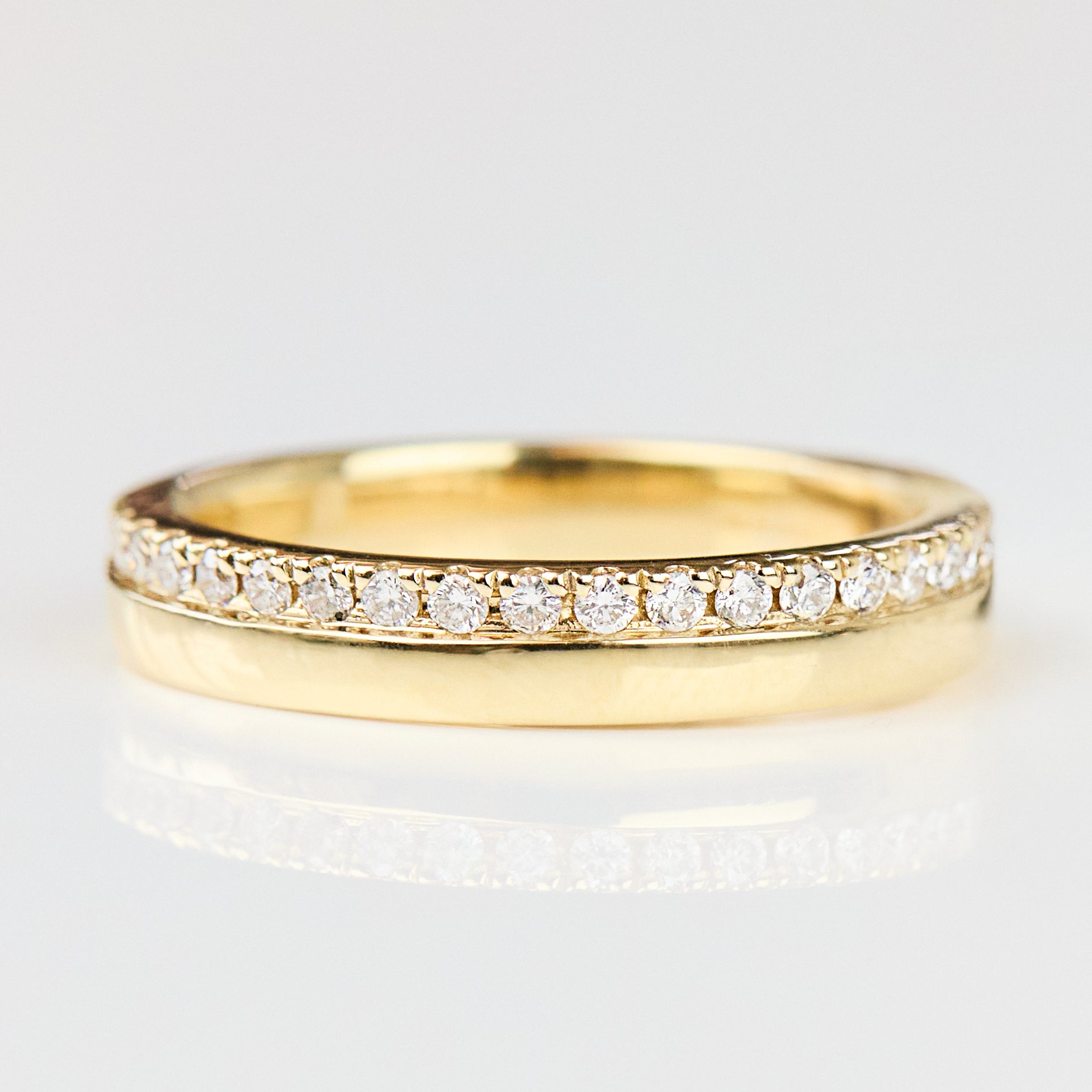 18ct yellow gold diamond wedding ring women