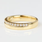 18ct yellow gold diamond wedding ring women