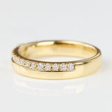 18ct yellow gold diamond wedding ring women