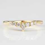 18ct yellow gold diamond wedding ring women