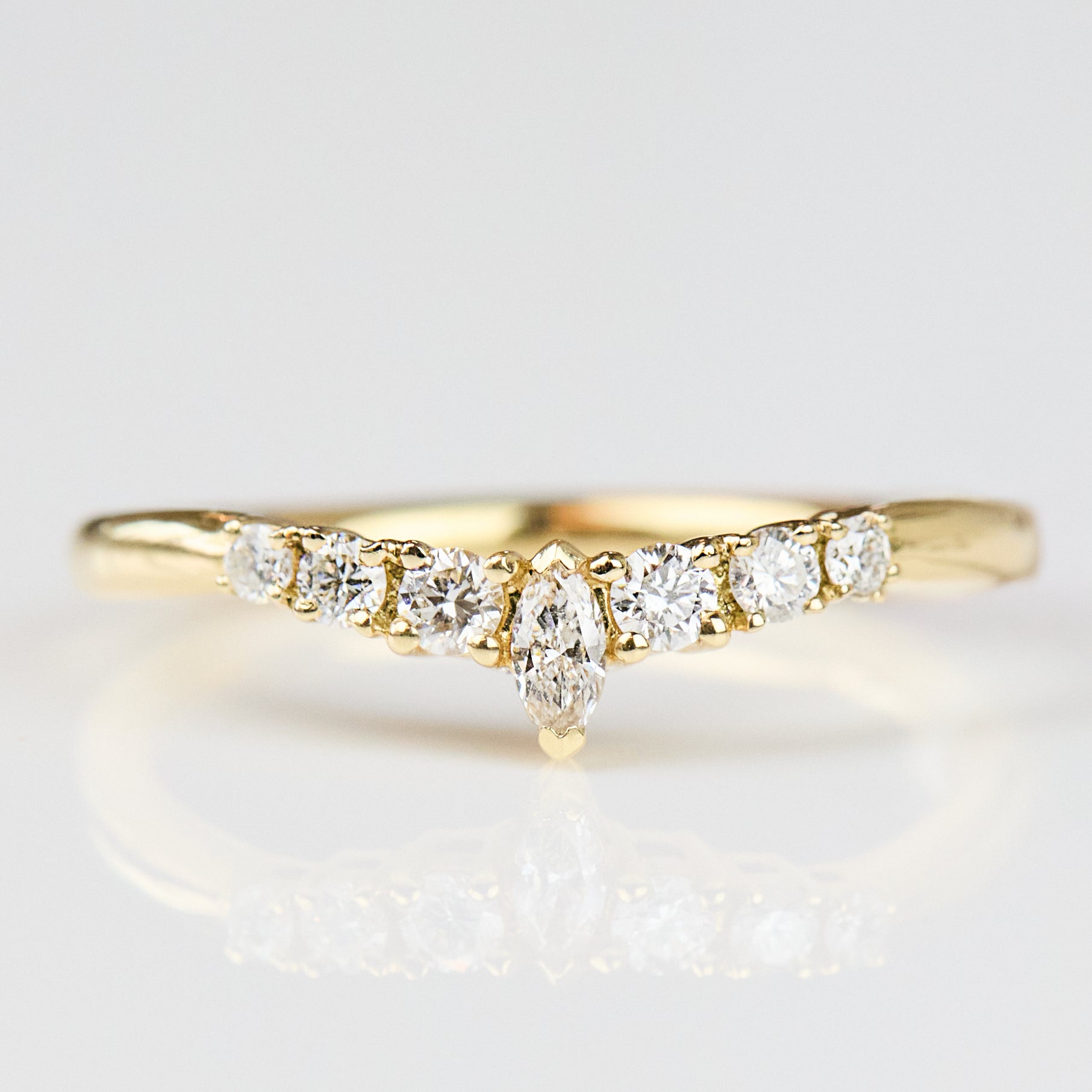 18ct yellow gold diamond wedding ring women