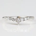 Platinum diamond wedding band
