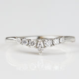 Platinum diamond wedding band
