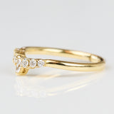 18ct yellow gold diamond wedding ring women