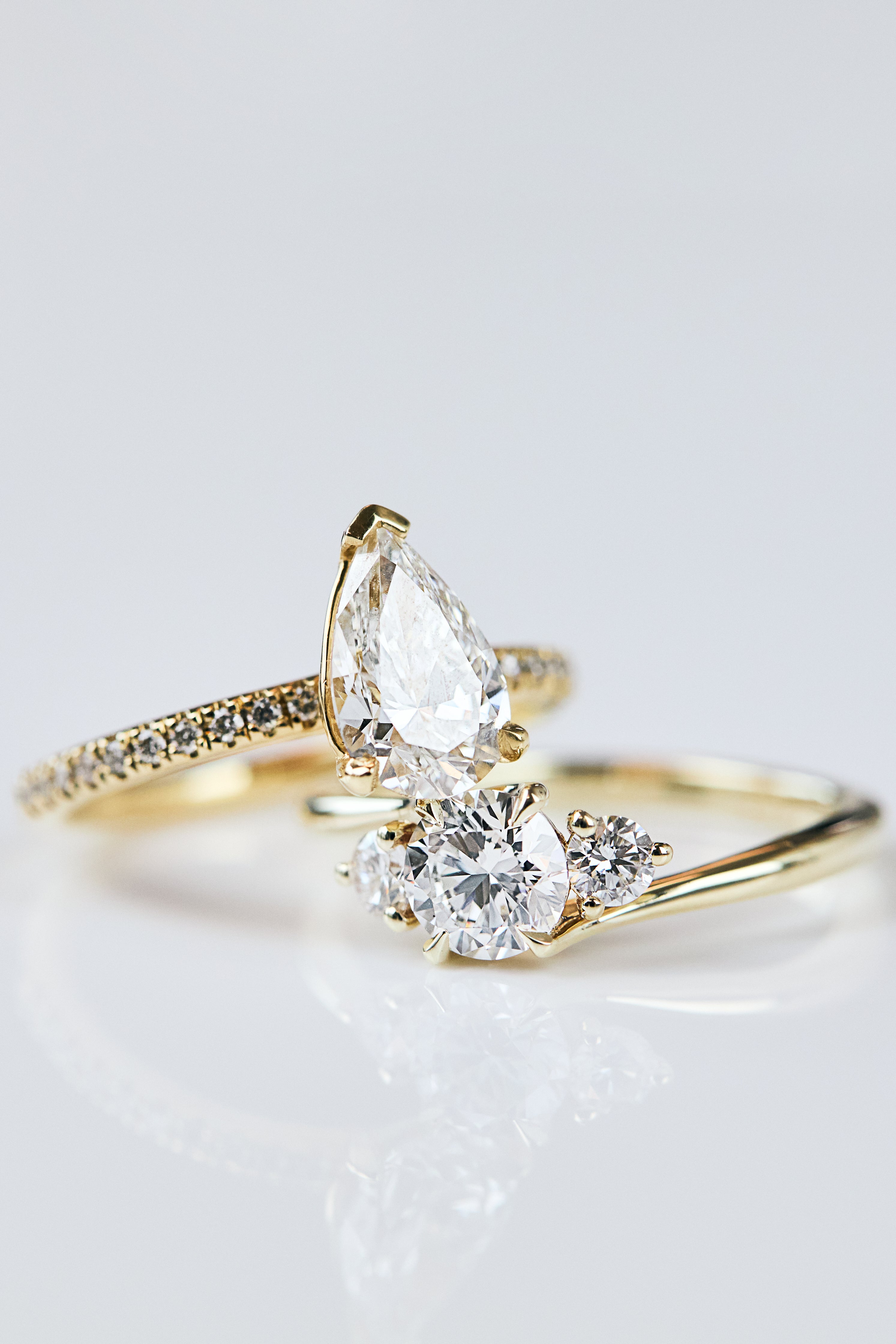 Pear Lab-Grown Diamond Engagement Ring