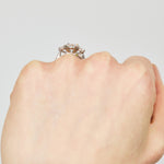 Round Brilliant Cut Lab-Grown Diamond Engagement Ring Trilogy