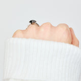 2ct Salt & Pepper Diamond Engagement Ring, Athena Setting