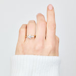 Round Brilliant Cut Lab-Grown Diamond Engagement Ring Trilogy