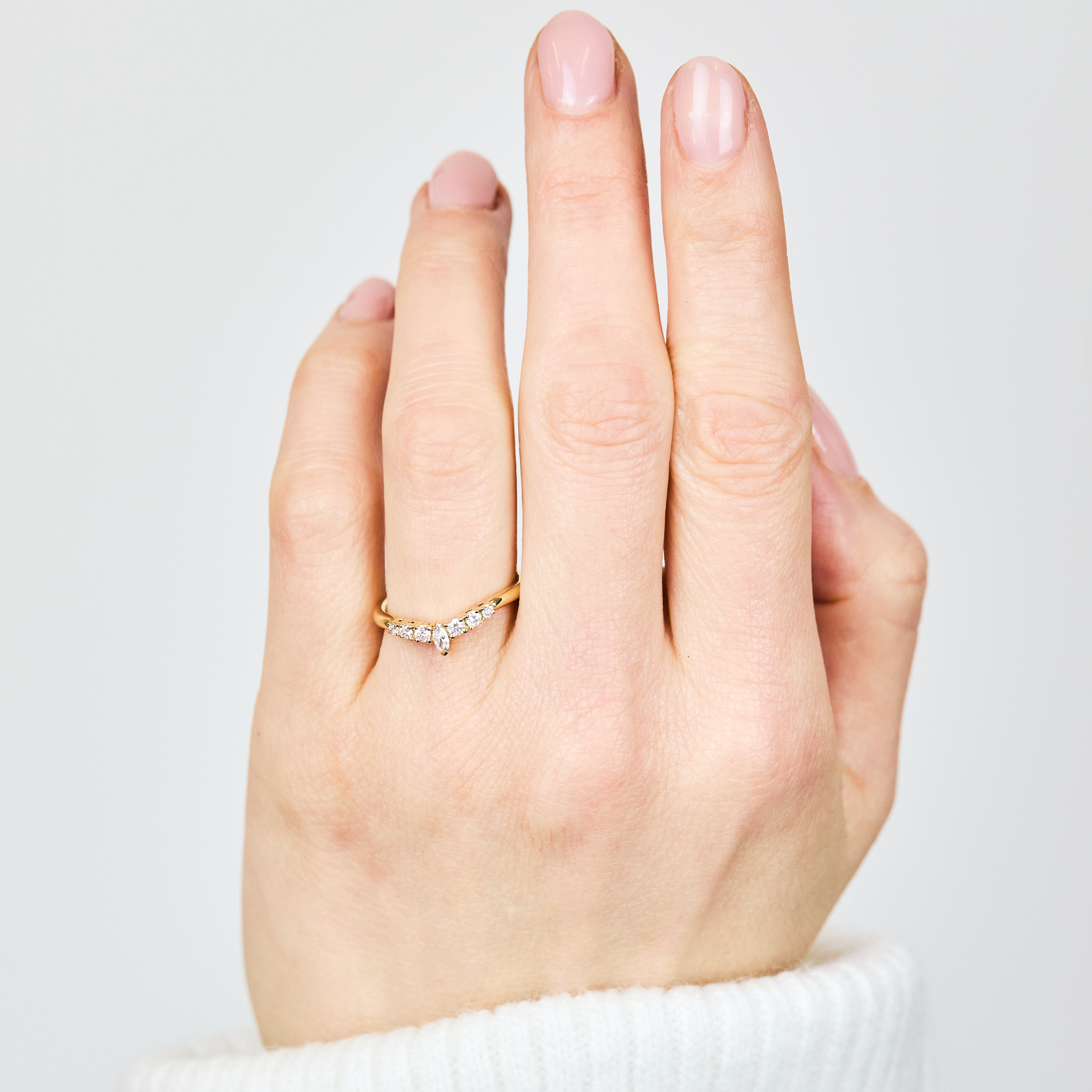 18ct yellow gold diamond wedding ring women