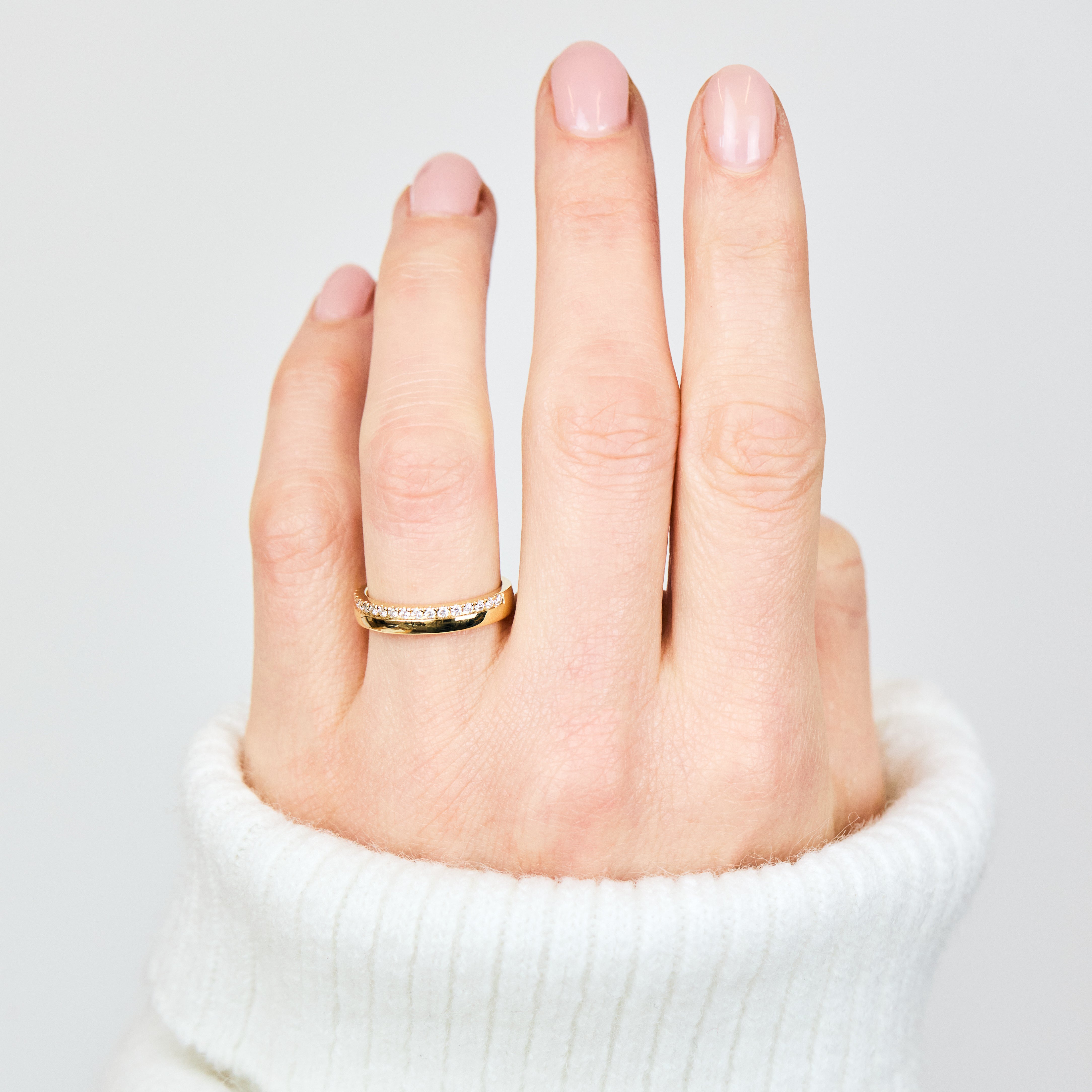 18ct yellow gold diamond wedding ring women
