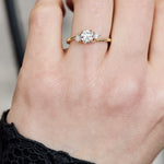 Round Brilliant Cut Lab-Grown Diamond Engagement Ring, One Of A Kind