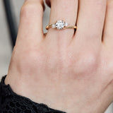 Round Brilliant Cut Lab-Grown Diamond Engagement Ring, One Of A Kind