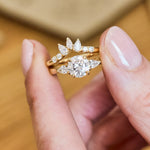 Round Brilliant Cut Lab-Grown Diamond Engagement Ring Trilogy