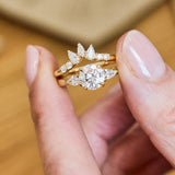 Round Brilliant Cut Lab-Grown Diamond Engagement Ring Trilogy